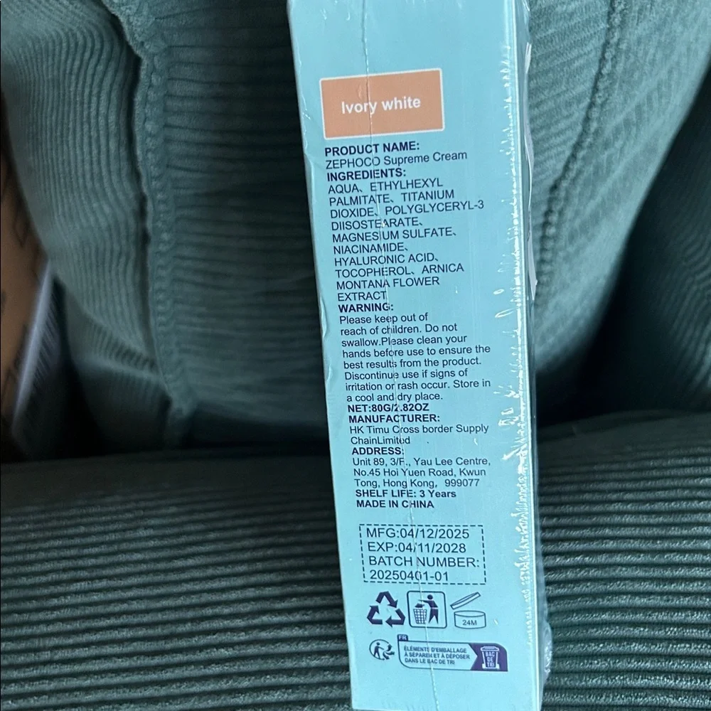 All Over Complexion Perfection Face Supreme Creme by Zephoco NWT